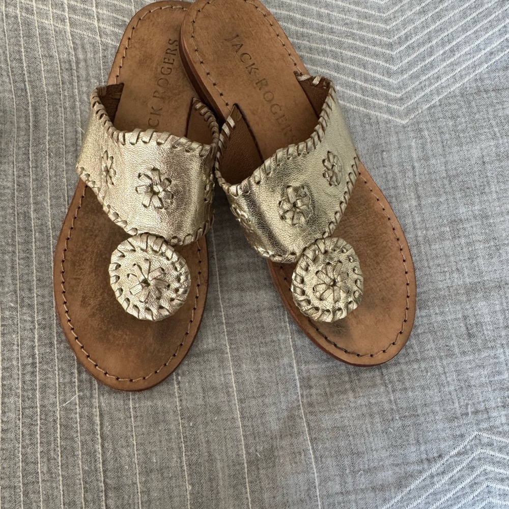 Jack Rogers kids Gold Sandals